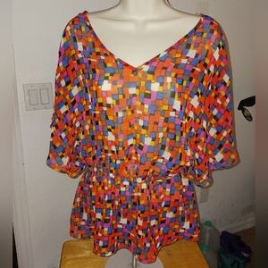 Allen B. Geometric Blouse